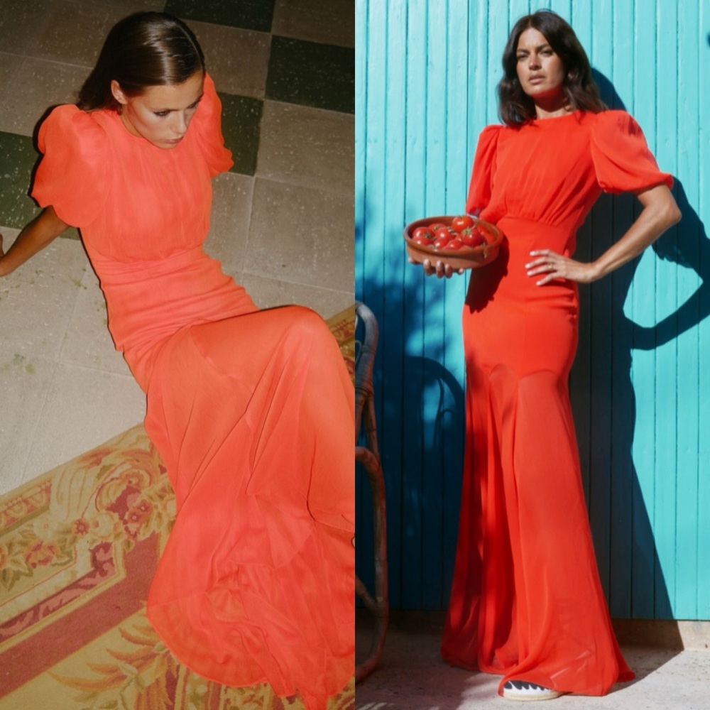 De La Vali Agua Gown Maxi Dress in Size UK 10 US 6